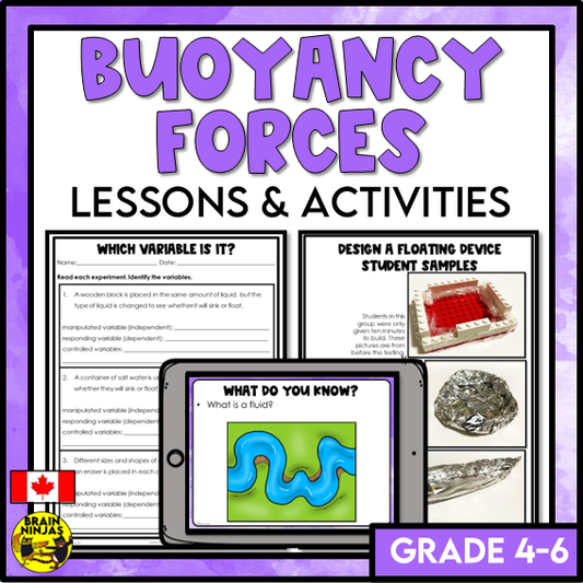 Buoyancy Forces Lessons and Activities | Paper and Digital
