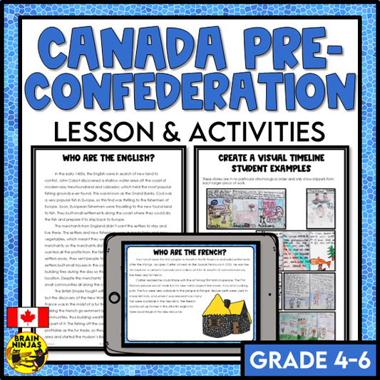 Canadian History Lessons People Before Confederation | Paper and Digital