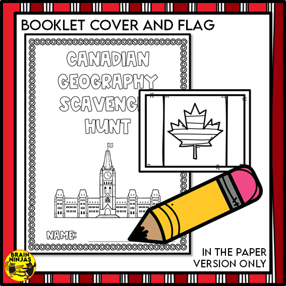 Canada Geography Scavenger Hunt | Paper and Digital