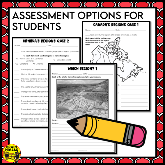 Canada Regions Project Bundle | Paper and Digital