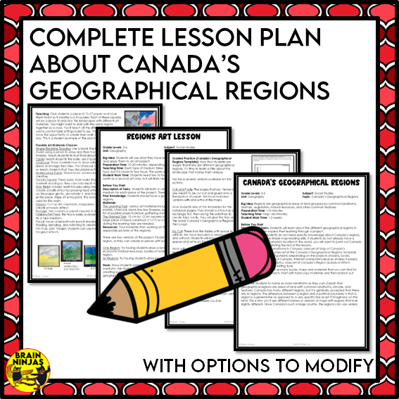 Canada Regions Project Bundle | Paper and Digital