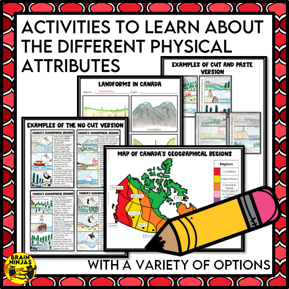 Canada Regions Project Bundle | Paper and Digital