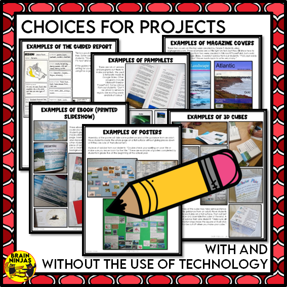 Canada Regions Project Bundle | Paper and Digital