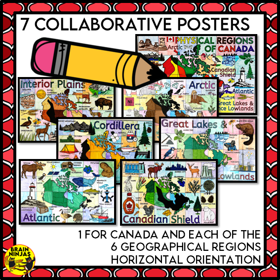 Canada Regions Project Bundle | Paper and Digital
