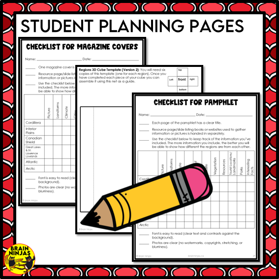 Canada Regions Project Bundle | Paper and Digital