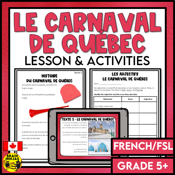 Le Carnaval de Québec French Canadian Celebrations | Paper and Digital