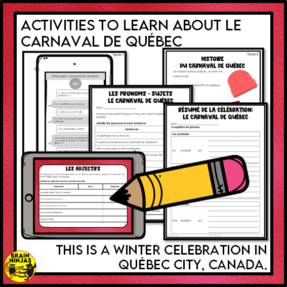 Le Carnaval de Québec French Canadian Celebrations | Paper and Digital