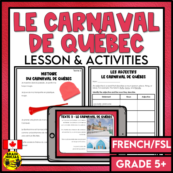 Le Carnaval de Québec French Canadian Celebrations | Paper and Digital