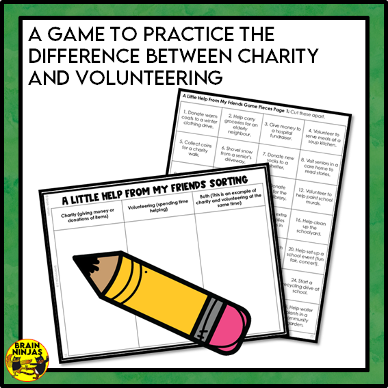 Charity and Volunteering Grade 3 Social Studies | Paper and Digital