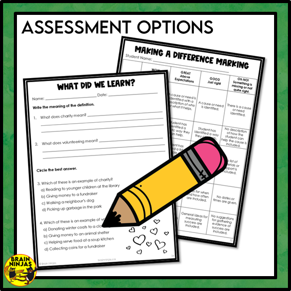 Charity and Volunteering Grade 3 Social Studies | Paper and Digital