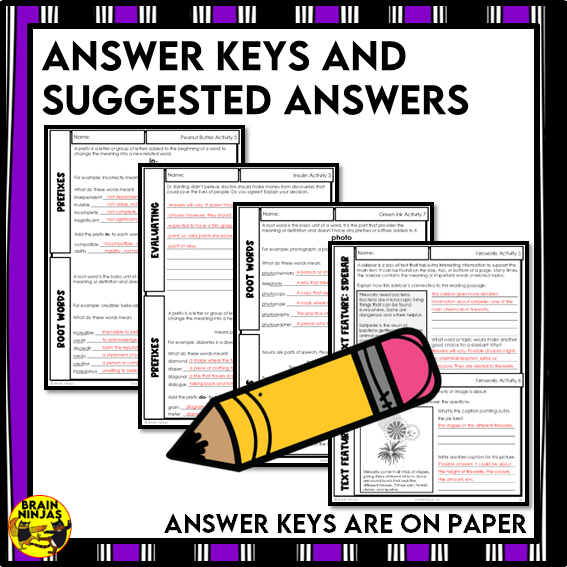 Canadian Chemistry Reading Comprehension Activities | Paper and Digital