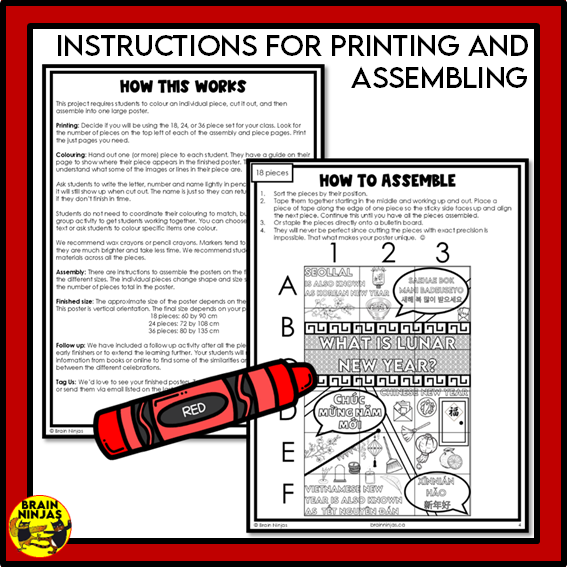 Lunar New Year Collaborative Poster | Paper