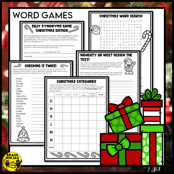 Christmas Activity Bundle | Paper and Digital