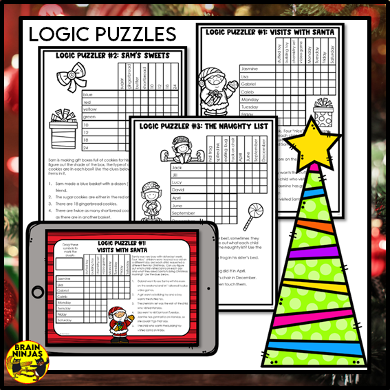 Christmas Activity Bundle | Paper and Digital