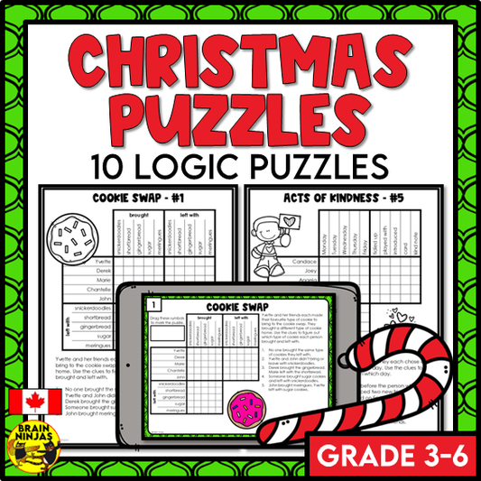 Christmas Logic Puzzles | Paper and Digital