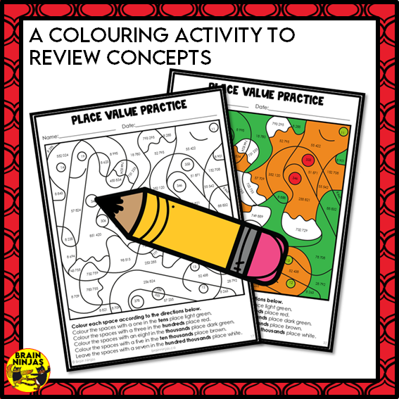 Christmas Math Worksheets Numbers to 10 000 | Paper