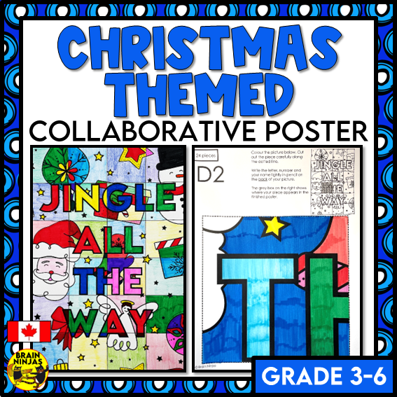 Christmas Collaborative Poster Jingle All the Way | Paper