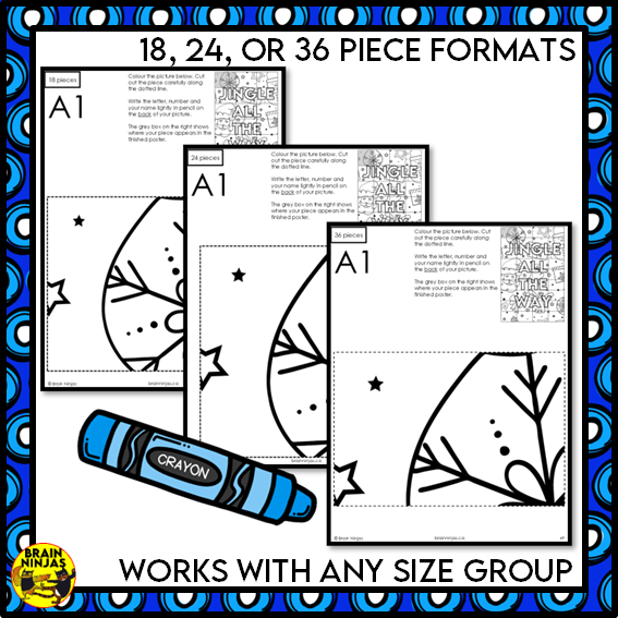 Christmas Collaborative Poster Jingle All the Way | Paper
