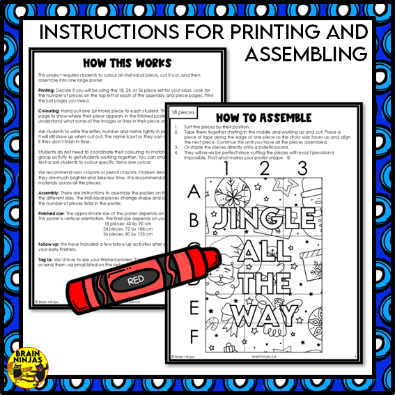 Christmas Collaborative Poster Jingle All the Way | Paper