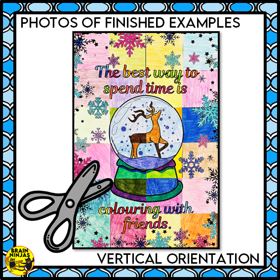Winter Collaborative Poster for Indoor Recess Christmas | Paper