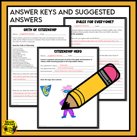 Alberta Social Studies Citizenship Unit Grade 4 | Paper and Digital