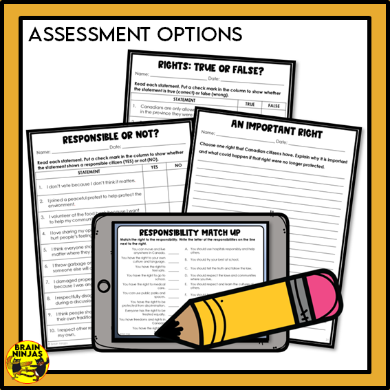 Alberta Social Studies Citizenship Unit Grade 4 | Paper and Digital