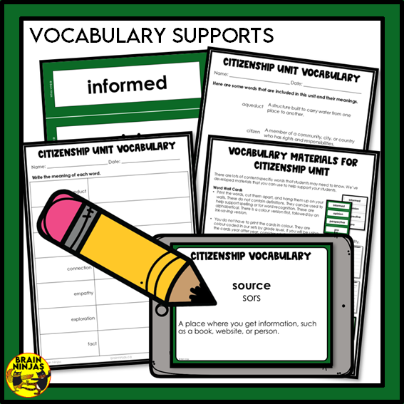 Grade 5 Alberta Social Studies Citizenship Unit | Paper and Digital