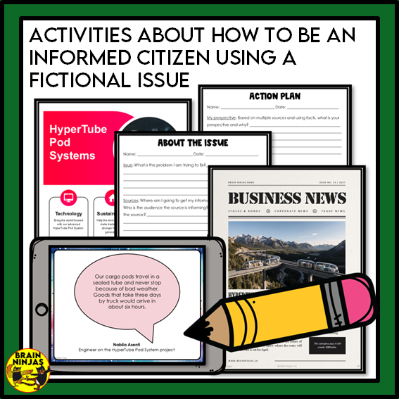 Grade 5 Alberta Social Studies Citizenship Unit | Paper and Digital