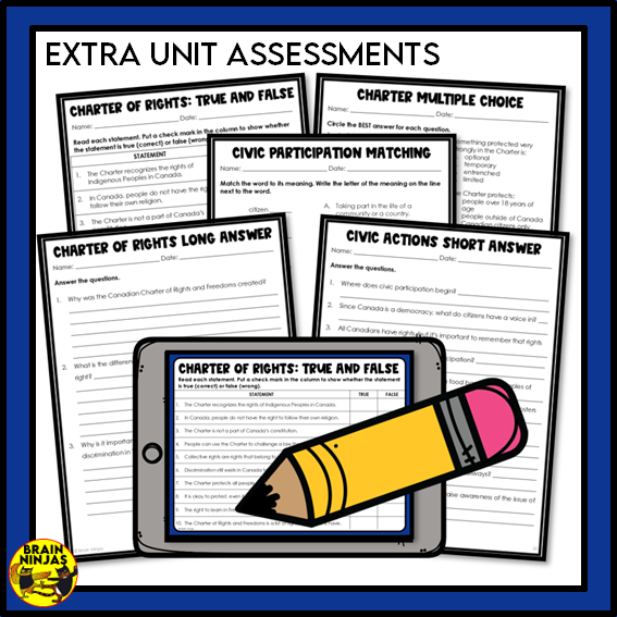 Grade 6 Alberta Social Studies Citizenship Unit | Paper and Digital