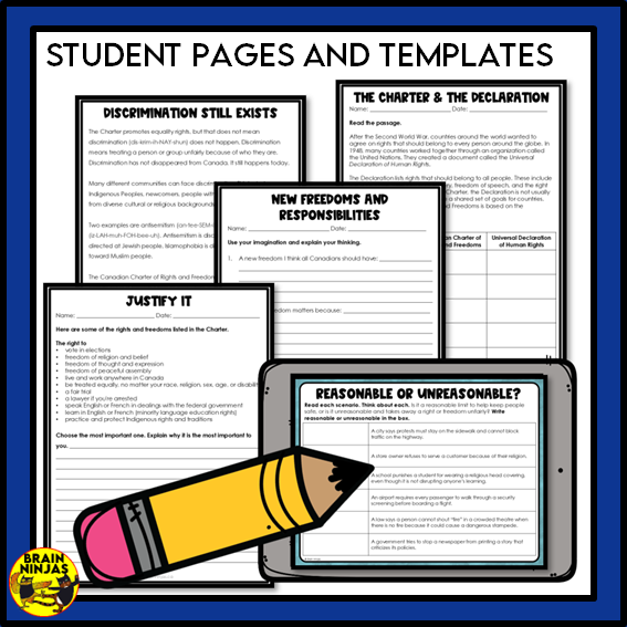 Grade 6 Alberta Social Studies Citizenship Unit | Paper and Digital
