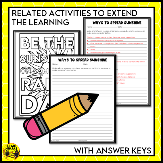 Kindness and Friendship Collaborative Poster Be the Sunshine | Paper