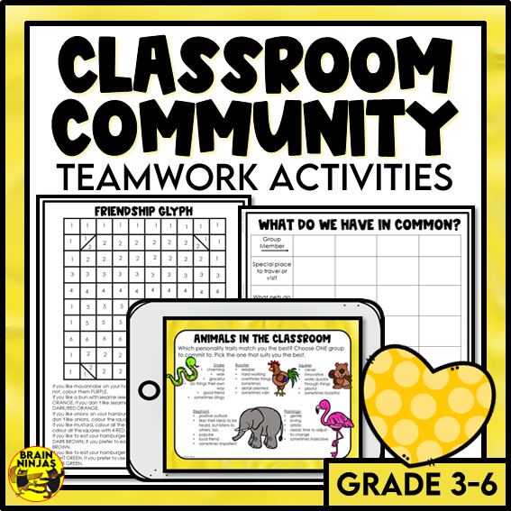 Teamwork and Classroom Community | Health and Wellness Unit | Paper and Digital