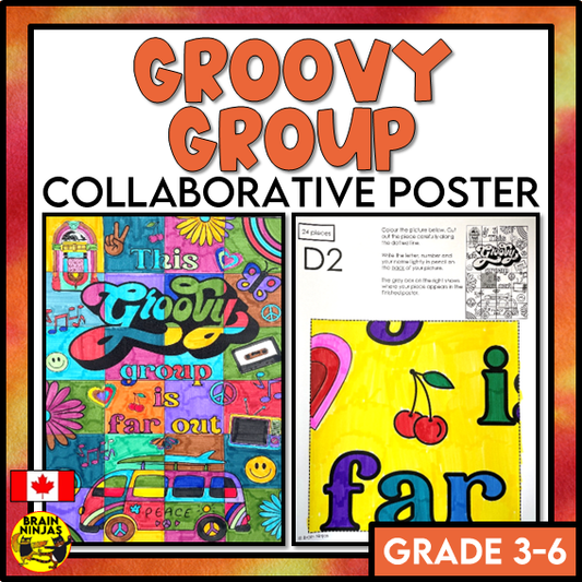 Groovy Back to School Collaborative Poster | Paper