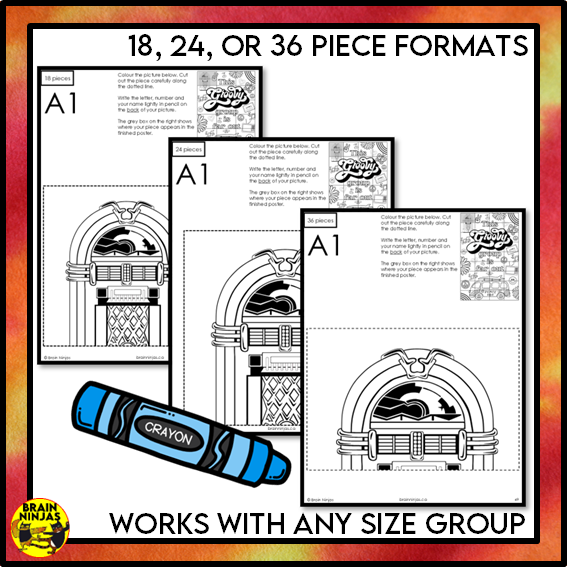 Groovy Back to School Collaborative Poster | Paper