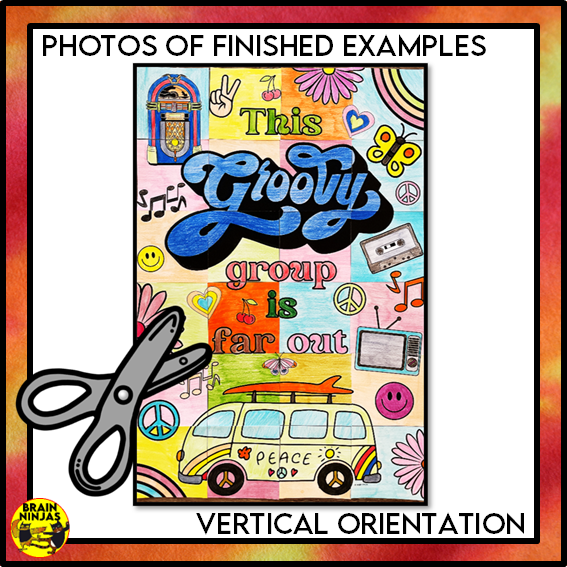 Groovy Back to School Collaborative Poster | Paper