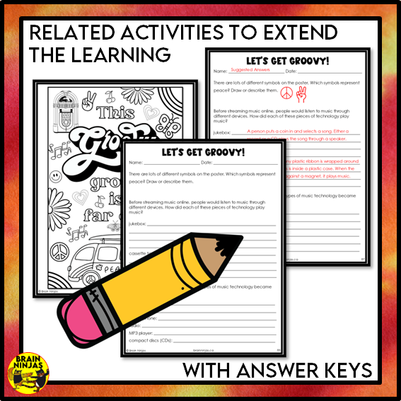 Groovy Back to School Collaborative Poster | Paper
