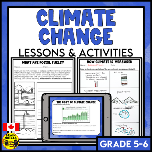 Causes and Impacts of Climate Change Lessons and Activities | Paper and Digital