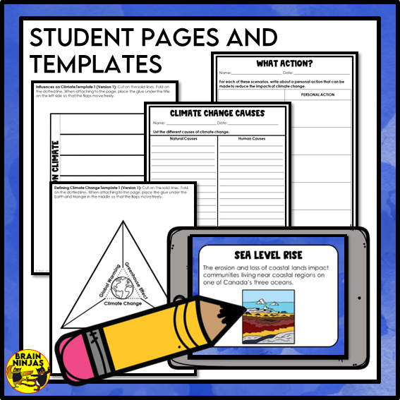 Causes and Impacts of Climate Change Lessons and Activities | Paper and Digital