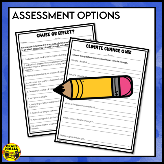Causes and Impacts of Climate Change Lessons and Activities | Paper and Digital