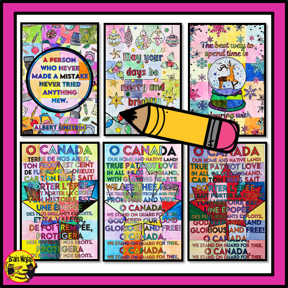 Collaborative Poster Bundle | Special Events and Classroom Community | Paper