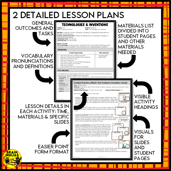 Computational Thinking and Inventions Lessons and Activities | Paper and Digital