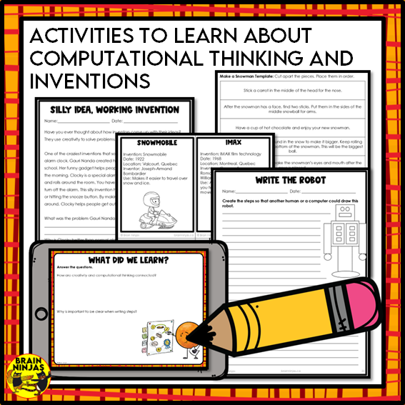 Computational Thinking and Inventions Lessons and Activities | Paper a ...
