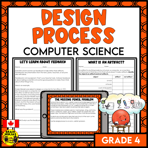 Design Thinking Computer Science Lesson and Activities | Paper and Digital