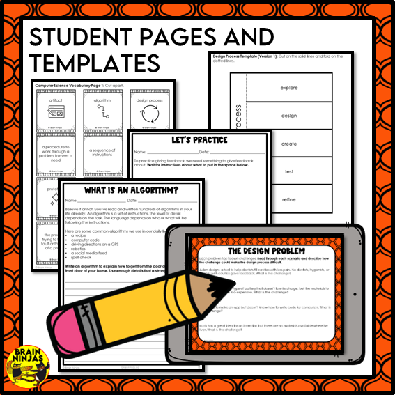 Design Thinking Computer Science Lesson and Activities | Paper and Digital