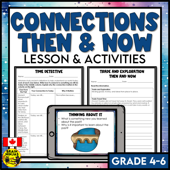 Connections Then and Now to Ancient Civilizations | Paper and Digital