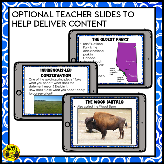 Conservation Practices in Alberta and Canada Lessons and Activities | Paper and Digital