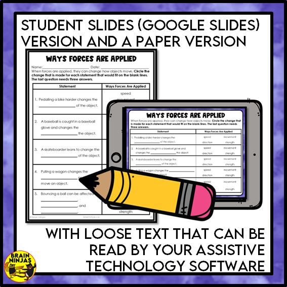 Contact Forces Lessons and Activities | Paper and Digital