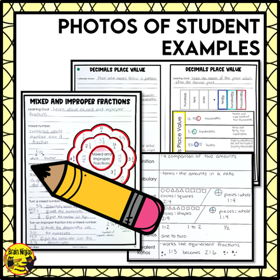 Decimals and Fractions Interactive Math Unit | Paper | Grade 5 ...