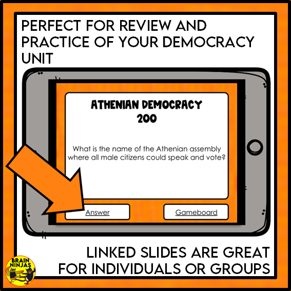 All About Democracy Interactive Game | Digital with Paper Option