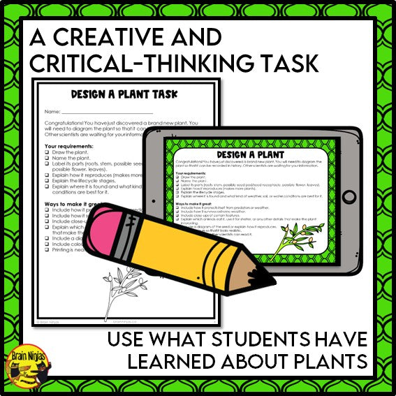 Design a Plant Creative Thinking Activity | Paper and Digital